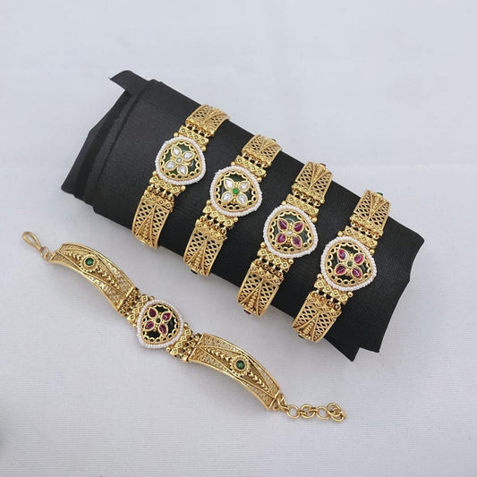 Prime Quality AD Copper Polki Bracelet