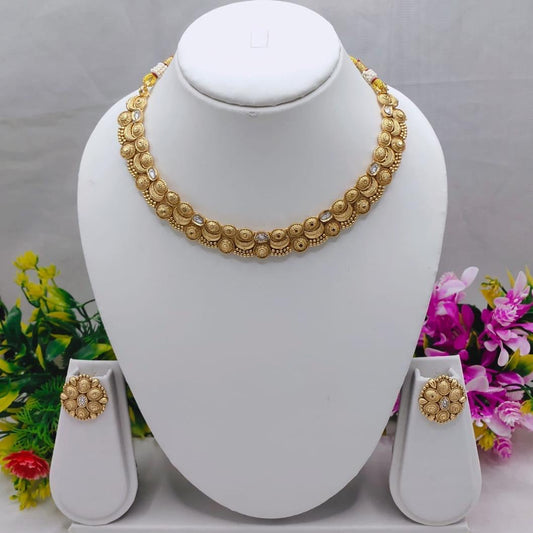 Elegant Chandan Polki Necklace Set – Premium Traditional Jewelry