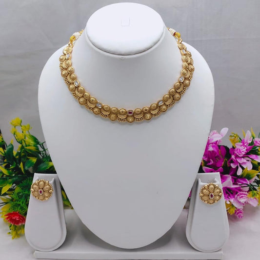Elegant Chandan Polki Necklace Set – Premium Traditional Jewelry